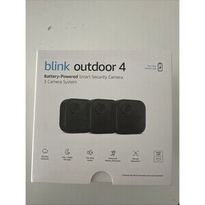 Blink Outdoor 4 (4th Gen) 3 Camera Wireless HD Home Security System New 2024 ✨
